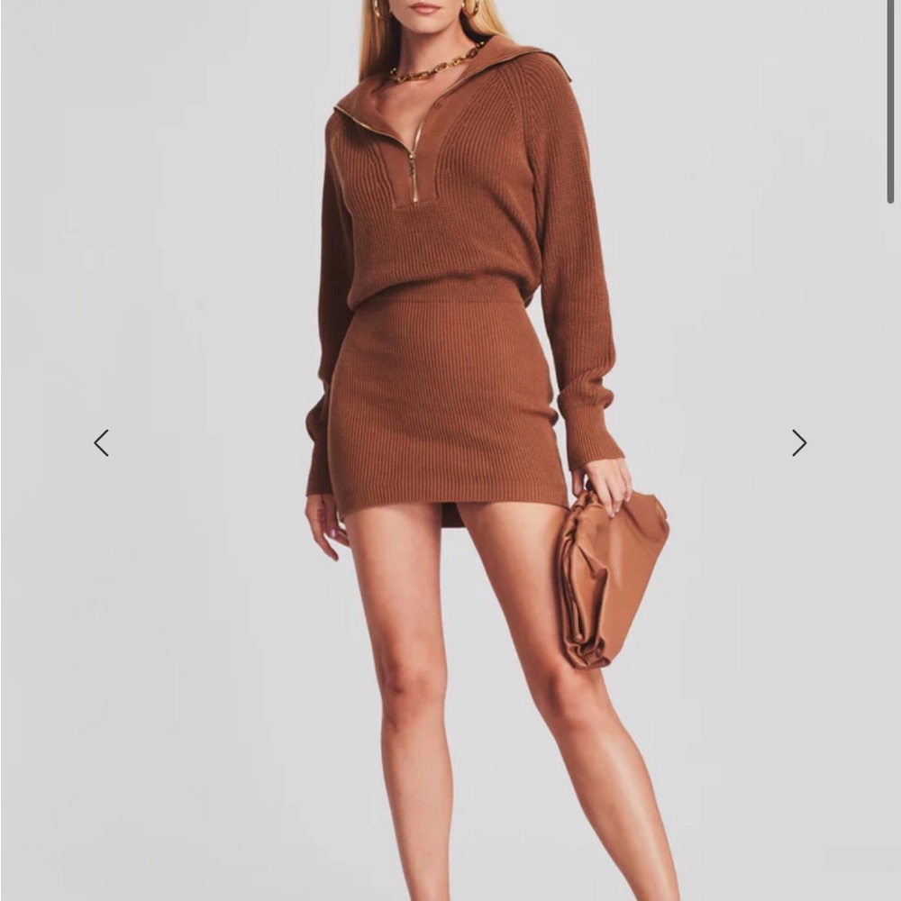 SER.O.YA Brown Carly Sweater Dress Size Small